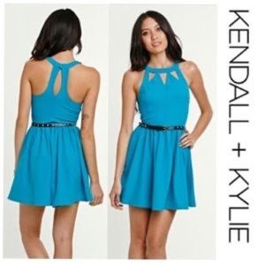 Vintage Kendall and Kyle Teal Dress